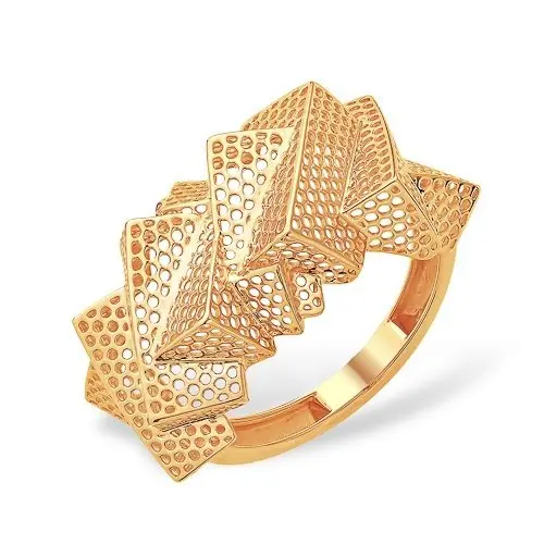 Кольцо декоративное из красного золота