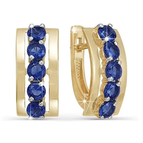 Серьги с английским замком из красного золота