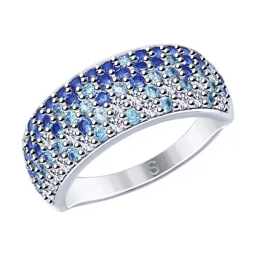 Кольцо декоративное из серебра