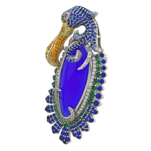 Брошь из серебра