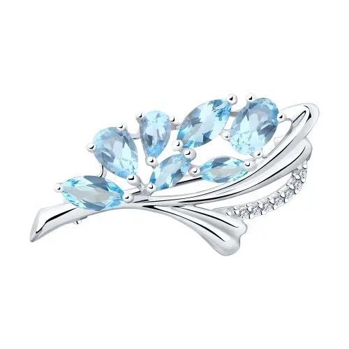 Брошь из серебра