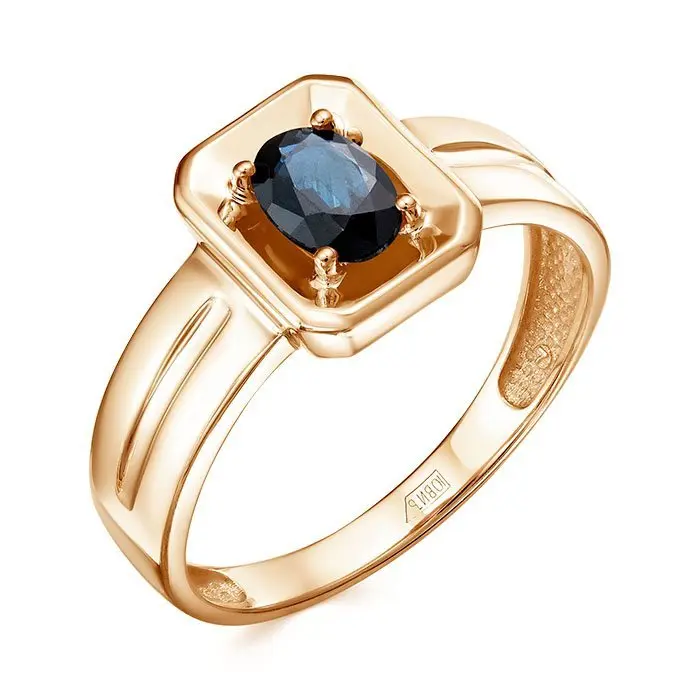 Кольцо декоративное из комбинированного золота