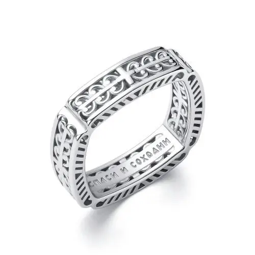 Кольцо декоративное из серебра