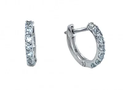 Серьги с английским замком из серебра