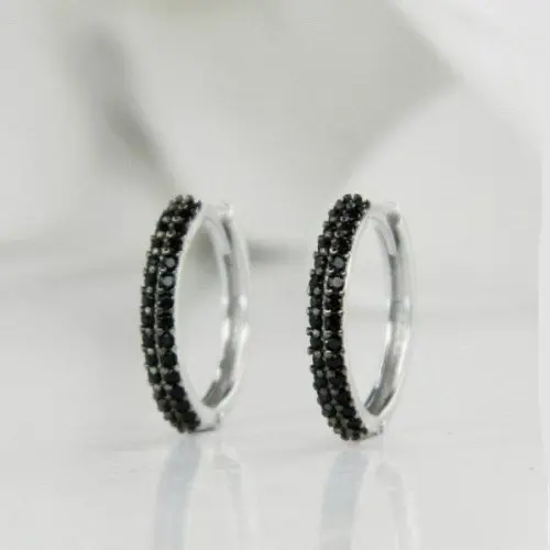 Серьги конго из серебра