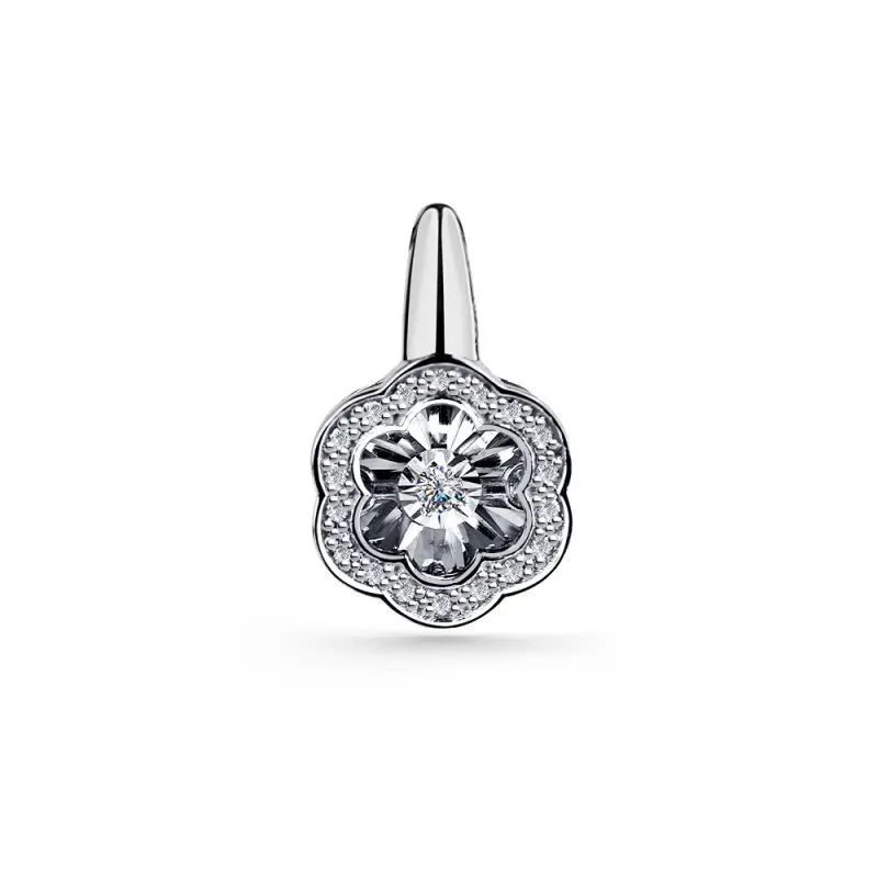 Подвеска декоративная из белого золота