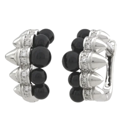 Серьги с английским замком из серебра