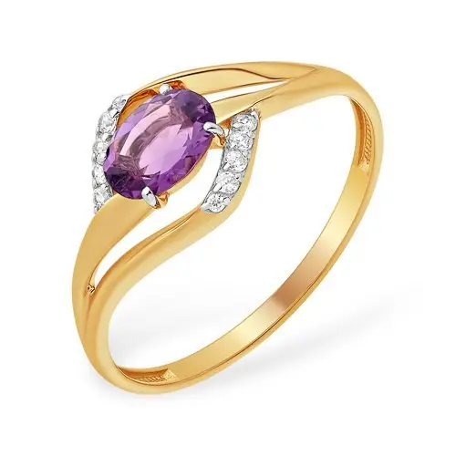 Кольцо декоративное из красного золота