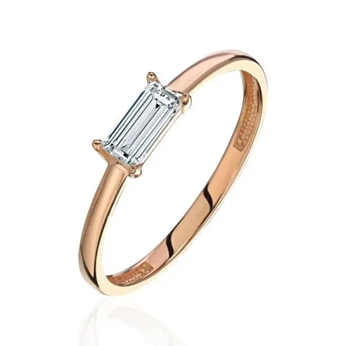 Кольцо декоративное из красного золота