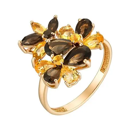 Кольцо декоративное из красного золота вид 1