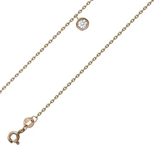 Браслет на ногу из красного золота