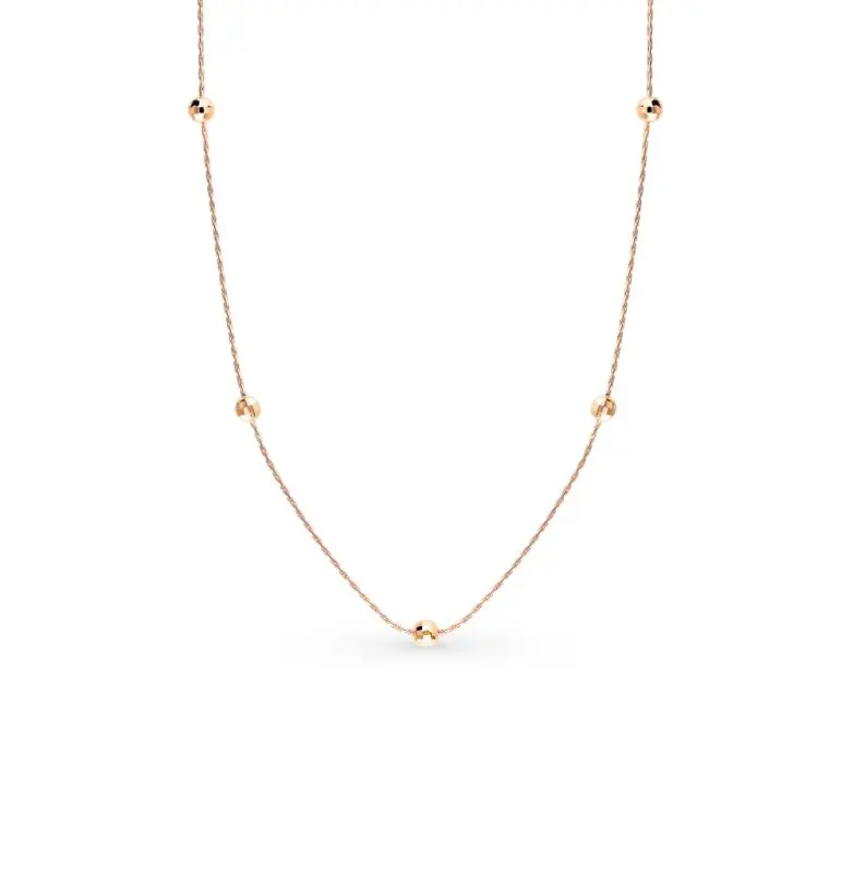 Цепь колье из красного золота