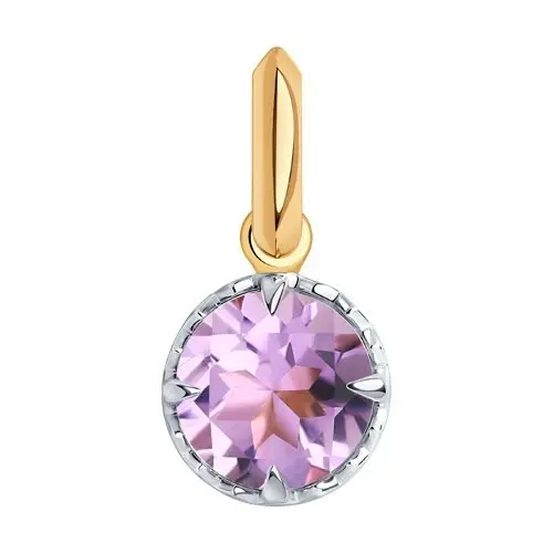 Подвеска декоративная из комбинированного золота