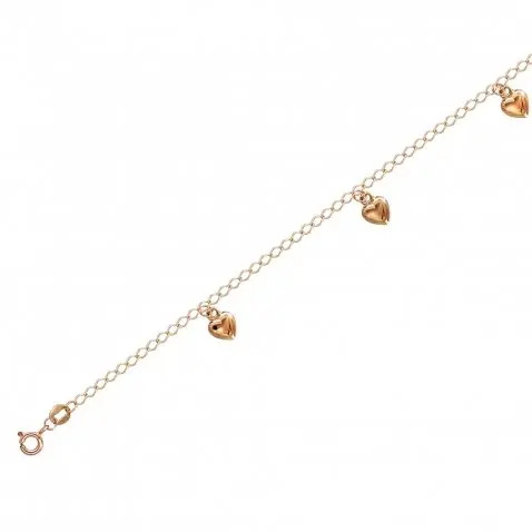 Браслет на ногу из красного золота