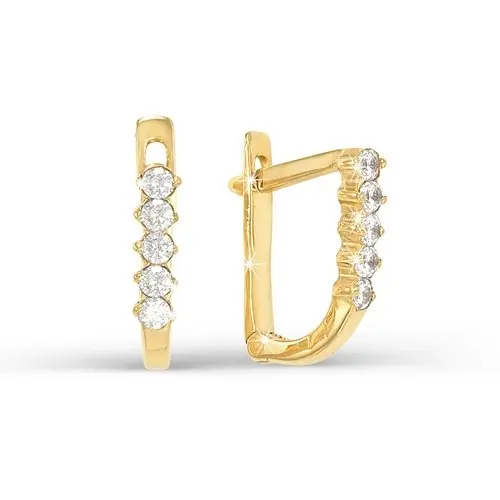 Серьги детские из красного золота