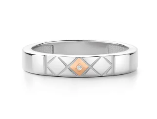 Кольцо декоративное из серебра