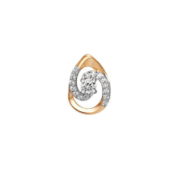 Подвеска бегунок из красного золота