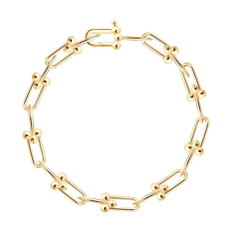 Браслет декоративный из красного золота