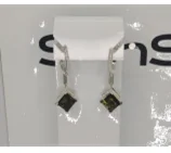 Серьги подвесные из серебра