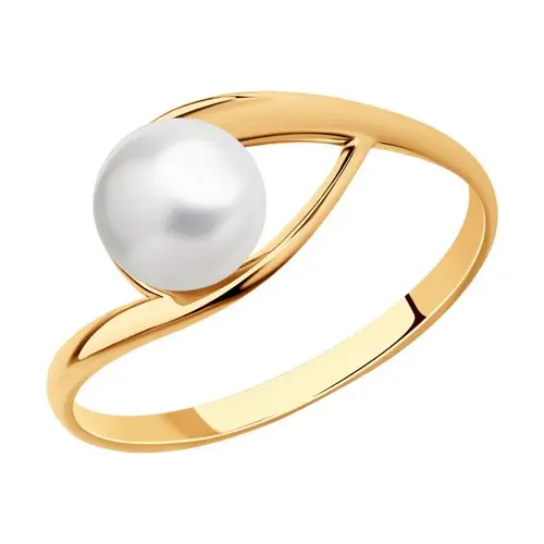 Кольцо декоративное из красного золота