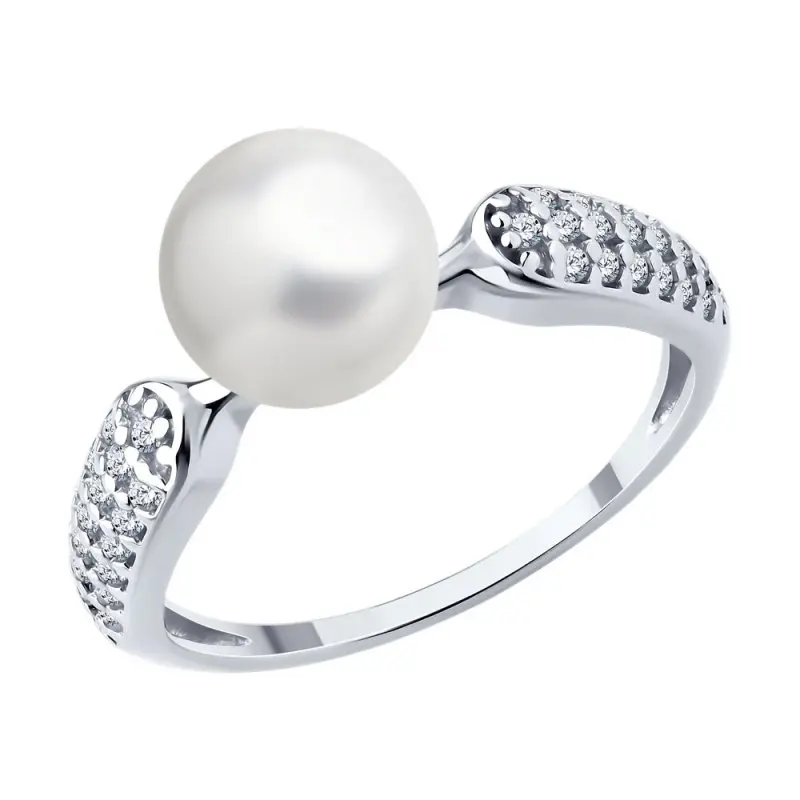 Кольцо декоративное из серебра