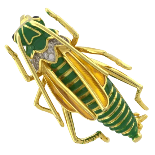 Брошь из позолоты