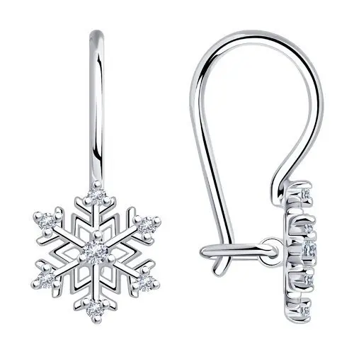 Серьги детские из серебра