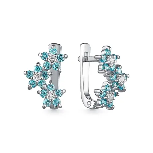 Серьги детские из серебра вид 1