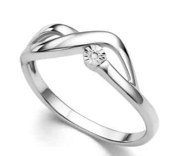 Кольцо декоративное из серебра