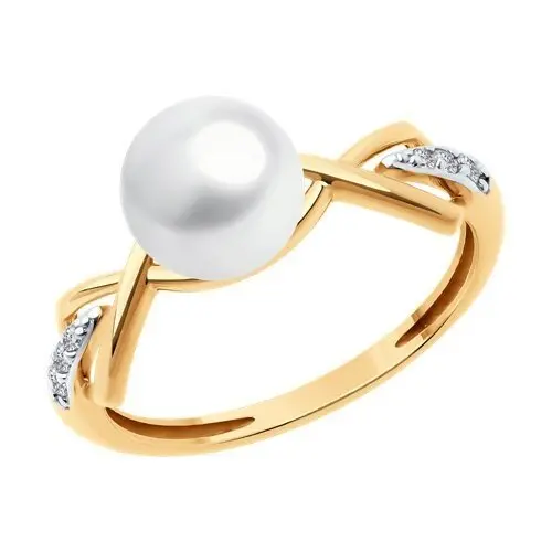 Кольцо декоративное из красного золота