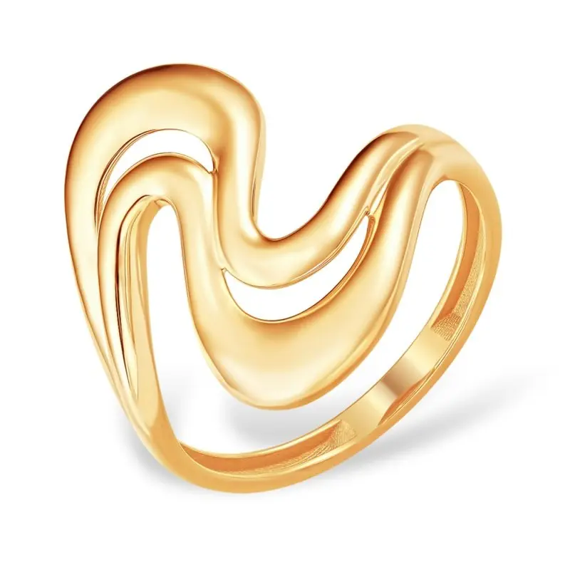 Кольцо декоративное из красного золота