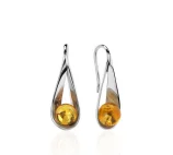 Серьги петельки из серебра
