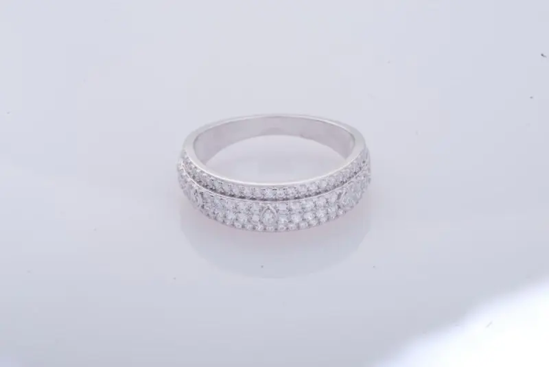 Кольцо декоративное из серебра