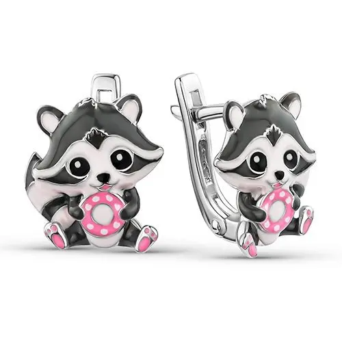 Серьги детские из серебра вид 1