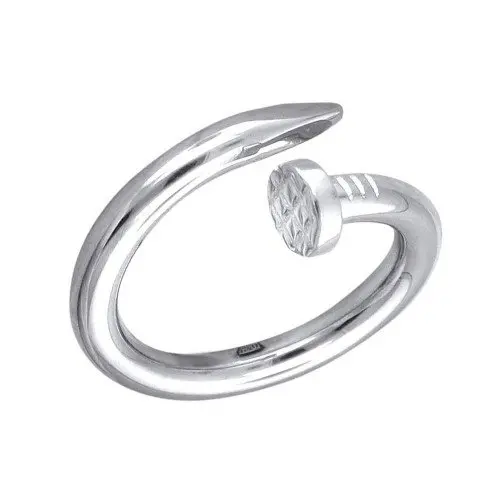 Кольцо декоративное из белого золота