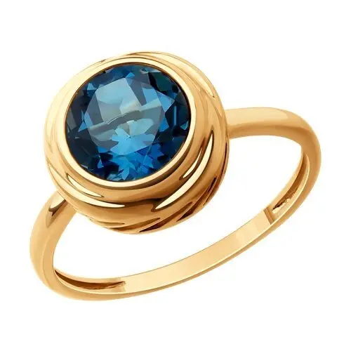 Кольцо декоративное из красного золота