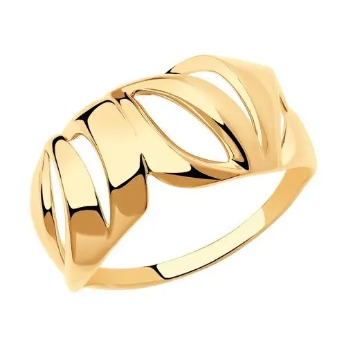 Кольцо декоративное из красного золота