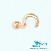 Пирсинг из красного золота