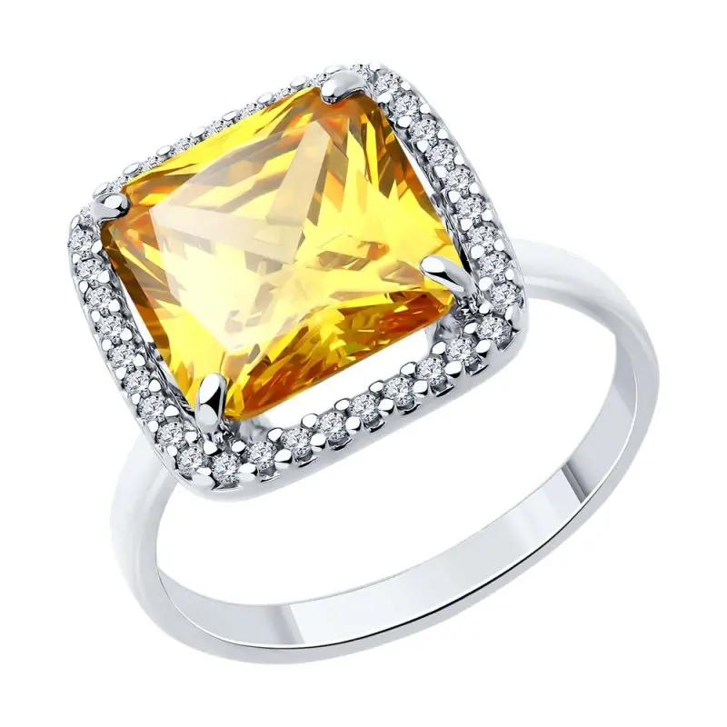 Кольцо декоративное из серебра