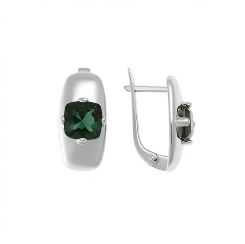 Серьги с английским замком из серебра