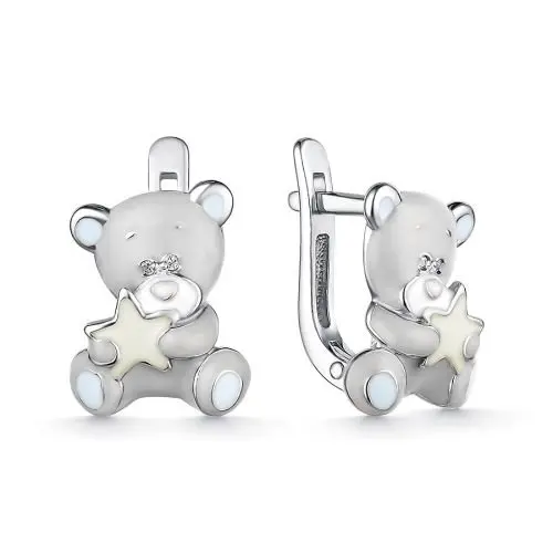 Серьги детские из серебра