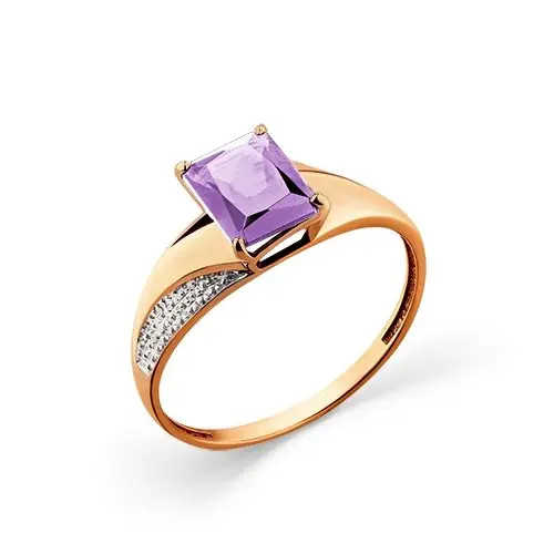 Кольцо декоративное из красного золота