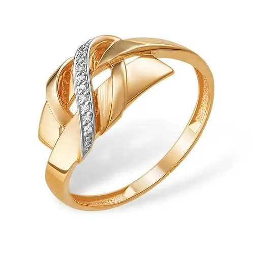 Кольцо декоративное из красного золота