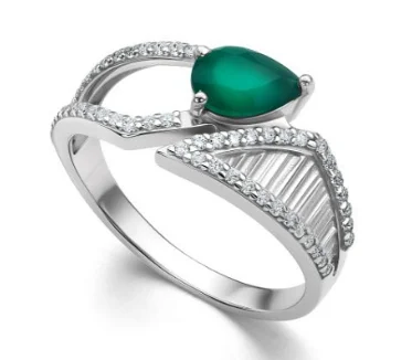 Кольцо декоративное из серебра