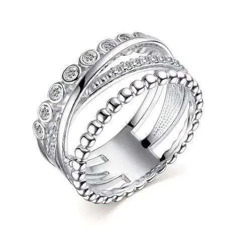 Кольцо декоративное из серебра