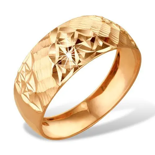 Кольцо декоративное из красного золота