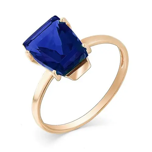 Кольцо декоративное из красного золота