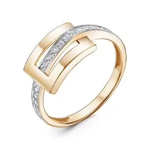 Кольцо декоративное из красного золота