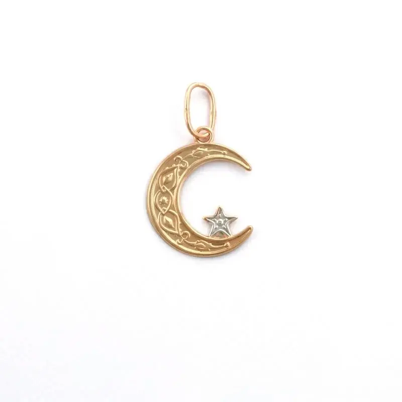 Подвеска мусульманская из комбинированного золота