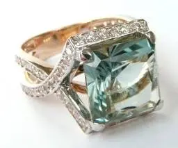 Кольцо декоративное из серебра